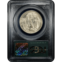 1916 Walking Liberty Half Dollar (50c) OGH Reverse Slab Image