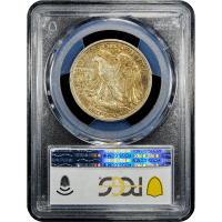 1917-D Reverse Walking Liberty Half Dollar (50c) Reverse Slab Image