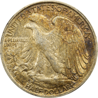 1917-D Reverse Walking Liberty Half Dollar (50c) Reverse Image