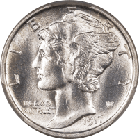 1917-S Mercury Dime (10c) OBVERSE Image