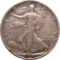 1917-S Obverse Walking Liberty Half Dollar (50c) Obverse Image