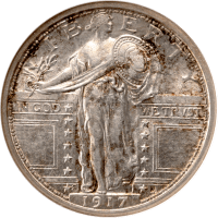 1917-S Type 1 Standing Liberty Quarter (25c) Obverse Image
