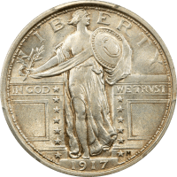 1917 Type 1 Standing Liberty Quarter (25c) Obverse Image