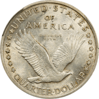 1917 Type 1 Standing Liberty Quarter (25c) Reverse Image