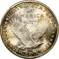 1917 Type 1 Standing Liberty Quarter (25c) Reverse Image