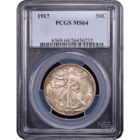 1917 Walking Liberty Half (50c) Obverse Slab Image