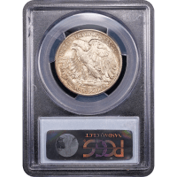 1917 Walking Liberty Half (50c) Reverse Slab Image