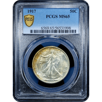 1917 Walking Liberty Half Dollar (50c) Obverse Slab Image