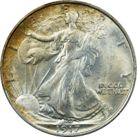 1917 Walking Liberty Half Dollar (50c) Obverse Image