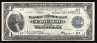 1918 $1 Spread Eagle FRBN Obverse Image