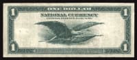 1918 $1 Spread Eagle FRBN Reverse Image