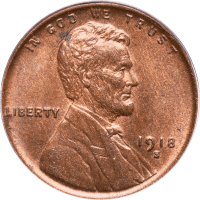 1918-S Lincoln Cent (1c) OGH Obverse Image