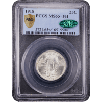 1918 Standing Liberty Quarter (25c) SLAB Image