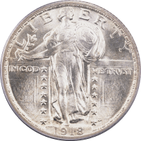 1918 Standing Liberty Quarter (25c) OBVERSE Image