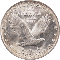 1918 Standing Liberty Quarter (25c) REVERSE Image