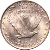 1918 Standing Liberty Quarter (25c) Reverse Image