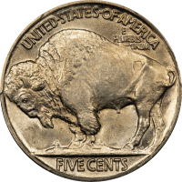 1920 Buffalo Nickel (5c) Reverse Image