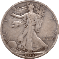1920-D Walking Liberty Half Dollar (50c) Obverse Image