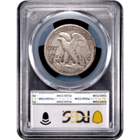 1920-D Walking Liberty Half Dollar (50c) Reverse Slab Image