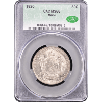 1920 Maine Commemorative Half Dollar (50c) Obverse Slab Image