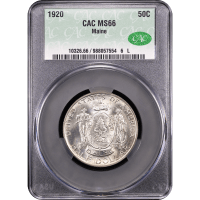 1920 Maine Commemorative Half Dollar (50c) Obverse Slab Image