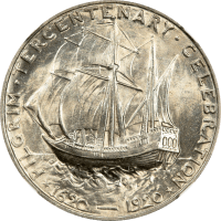 1920 Pilgrim Commemorative Half Dollar (50c) REVERSE Image
