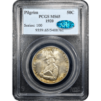 1920 Pilgrim Commemorative Half Dollar (50c) SLAB Image
