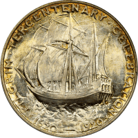 1920 Pilgrim Commemorative Half Dollar (50c) REVERSE Image