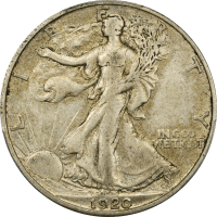 1920-S Walking Liberty Half Dollar (50c) Obverse Image