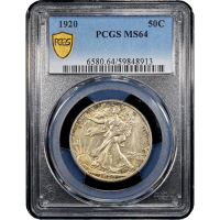 1920 Walking Liberty Half Dollar (50c) Obverse Slab Image