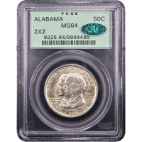 1921 Alabama 2x2 Commem Half Dollar (50c) Obverse Slab Image