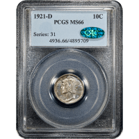 1921-D Mercury Dime (10c) SLAB Image