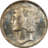 1921-D Mercury Dime (10c) OBVERSE Image