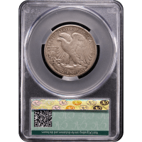 1921-D Walking Liberty Half Dollar (50c) Reverse Slab Image
