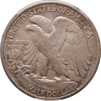 1921-D Walking Liberty Half Dollar (50c) Reverse Image