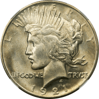 1921 High Relief Peace Dollar ($1) OBVERSE Image