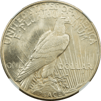 1921 High Relief Peace Dollar ($1) REVERSE Image