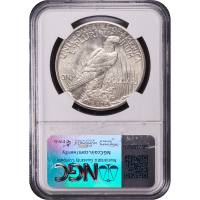 1921 High Relief Peace Dollar ($1)  Reverse Slab Image