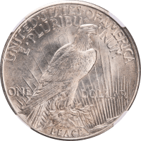 1921 High Relief Peace Dollar ($1)  Reverse Image
