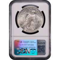 1921 High Relief Peace Dollar ($1) Reverse Slab Image