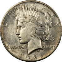 1921 High Relief Peace Dollar ($1) OBVERSE Image