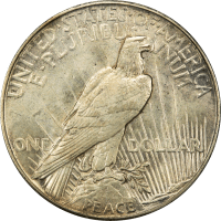 1921 High Relief Peace Dollar ($1) REVERSE Image