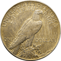 1921 High Relief Peace Dollar ($1) REVERSE Image
