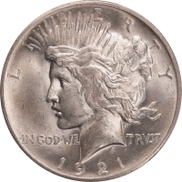 1921 High Relief Peace Dollar ($1) OBVERSE Image