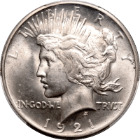 1921 High Relief Peace Dollar ($1) OBVERSE Image