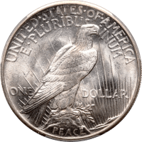 1921 High Relief Peace Dollar ($1) REVERSE Image