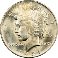 1921 High Relief Peace Dollar ($1) Obverse Image