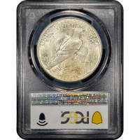 1921 High Relief Peace Dollar ($1) Reverse Slab Image