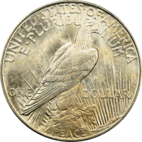 1921 High Relief Peace Dollar ($1) Reverse Image