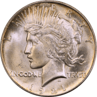 1921 High Relief Peace Dollar ($1) Obverse Image